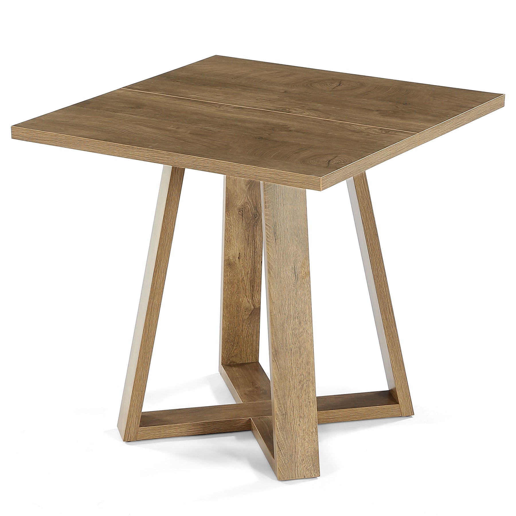 Tribesigns Tavolo da pranzo, 80 cm tavolo con piano quadrato per 4 persone