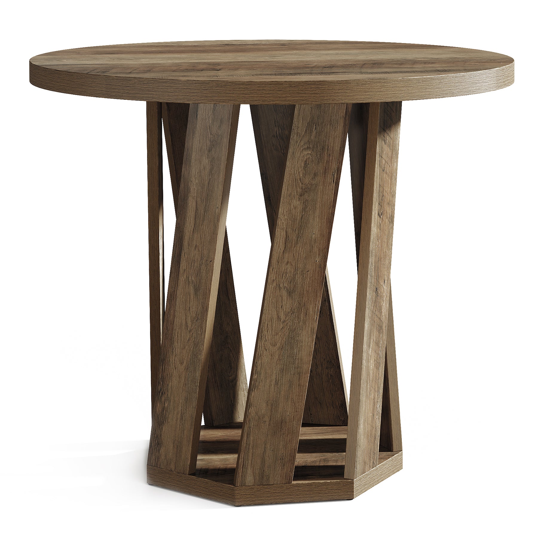 Tribesigns Tavolo da conferenza da 80 cm, tavolo da ufficio rotondo per 2-4 persone