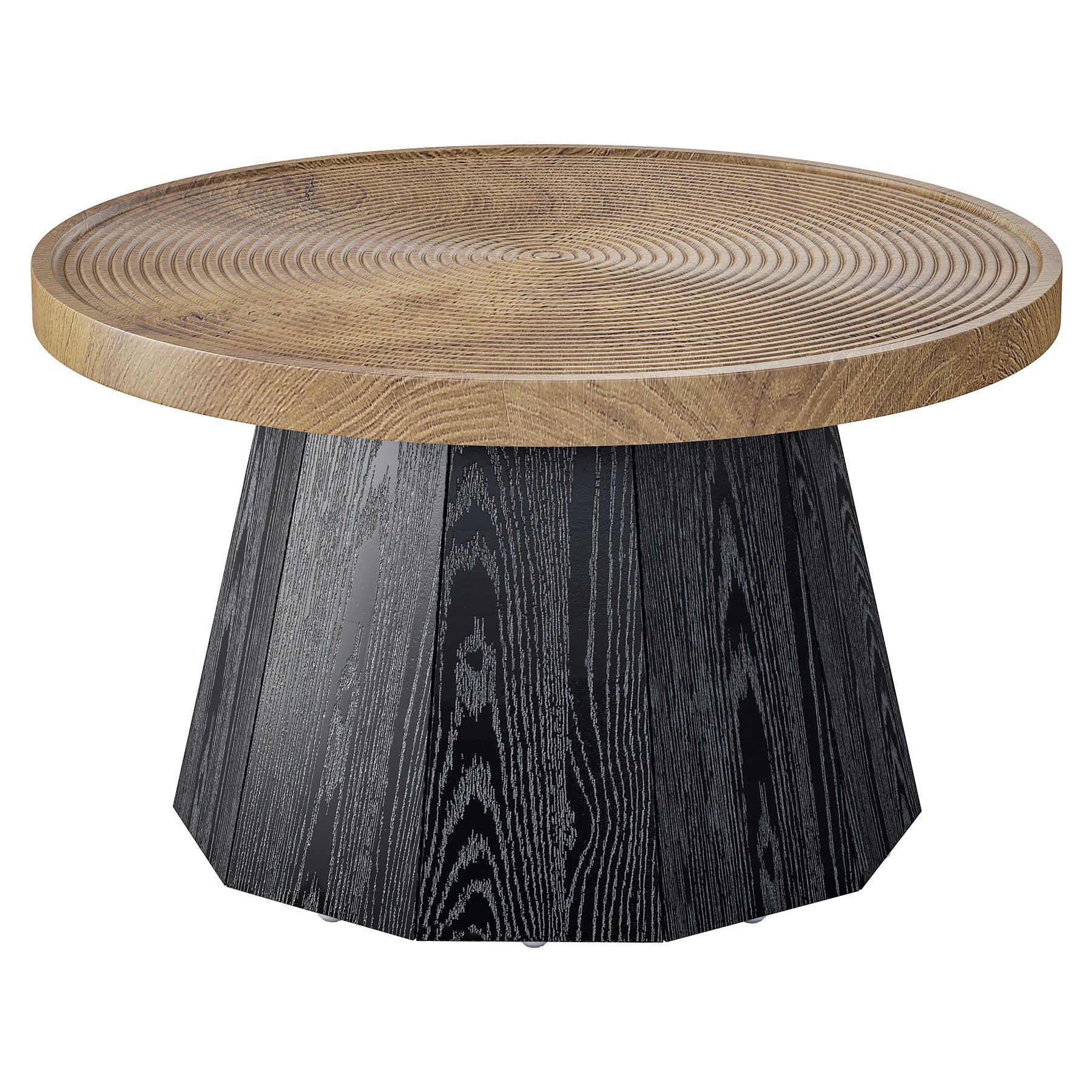 Tribesigns 80 cm Tavolino rotondo, moderno tavolo da tè per soggiorno