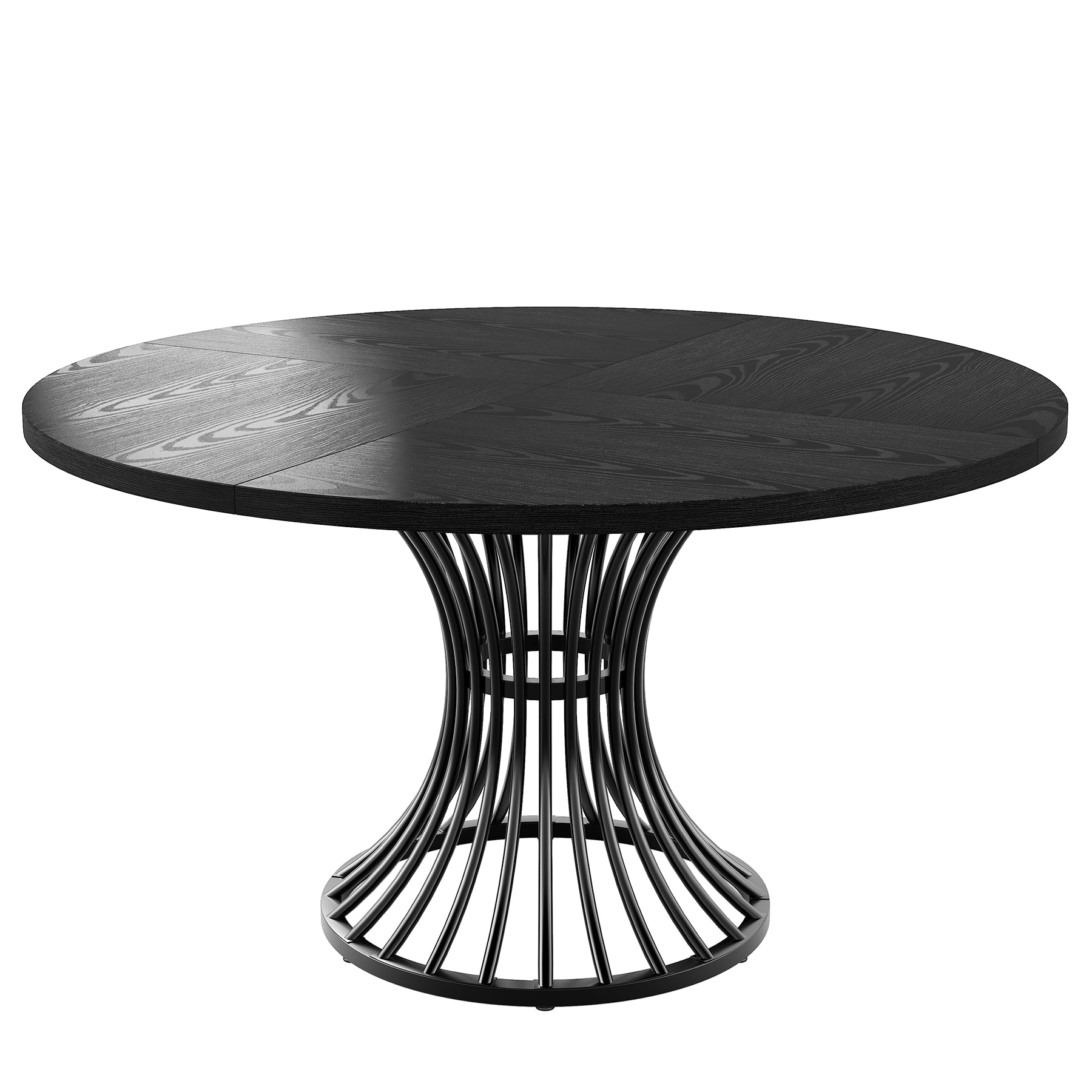 Tribesigns 120 cm Tavolo da pranzo, tavolo da cucina rotondo per 4-6 persone