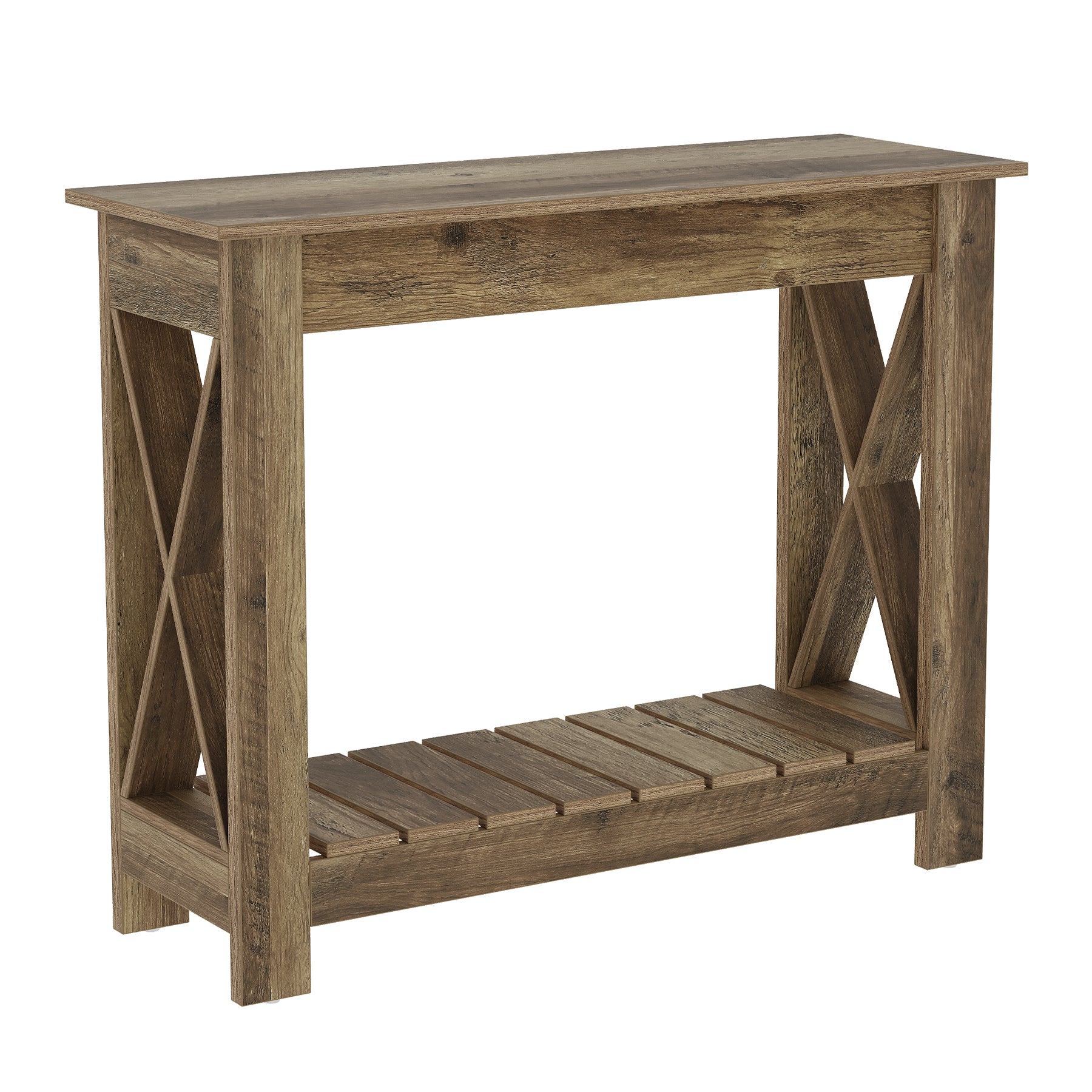 Tribesigns Tavolino consolle in legno, tavolino/consolle per piccoli spazi, 100 x 30 x 80 cm