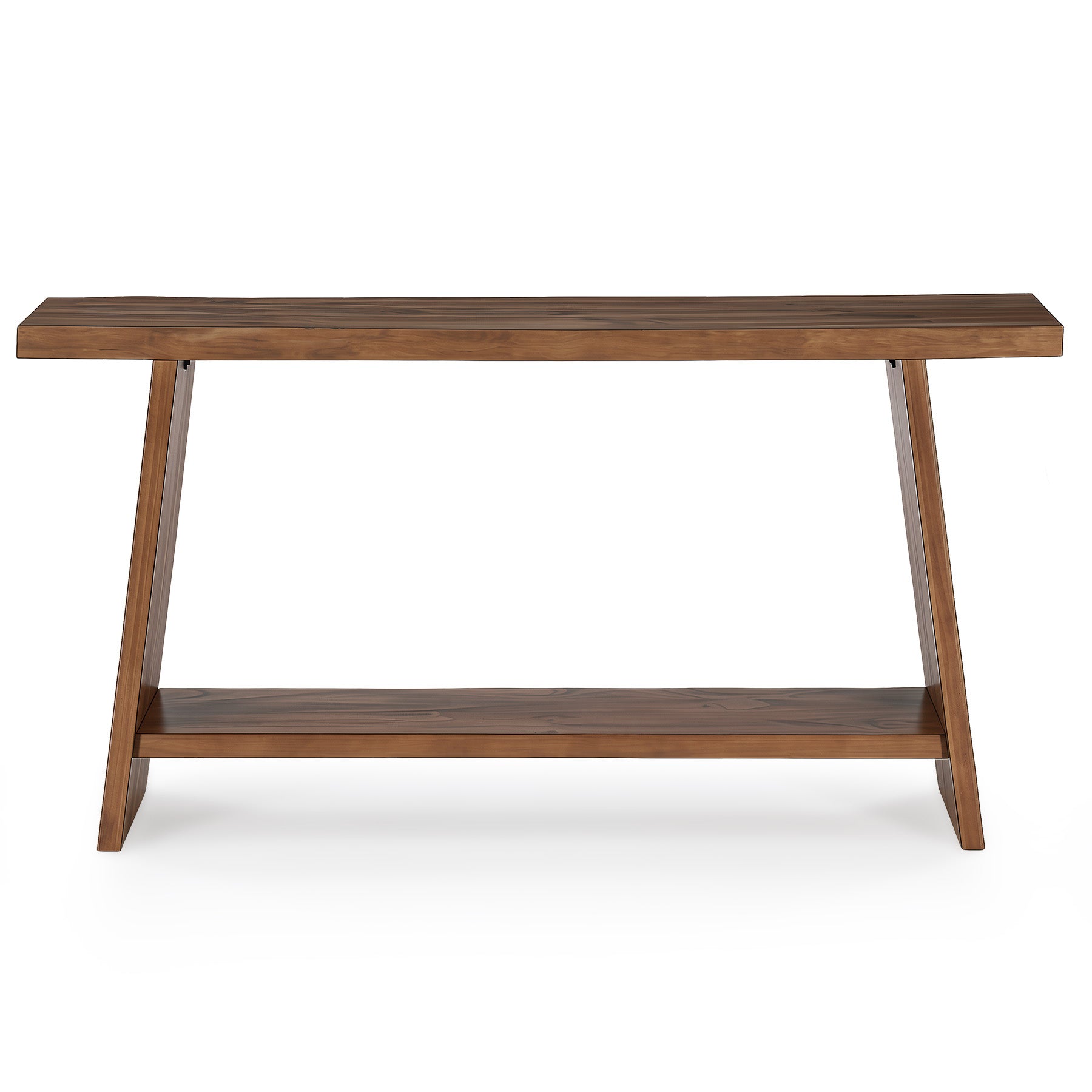 Tribesigns Consolle in legno massello da 160 cm con ripiano, tavolo stretto in stile rustico per ingresso e corridoio