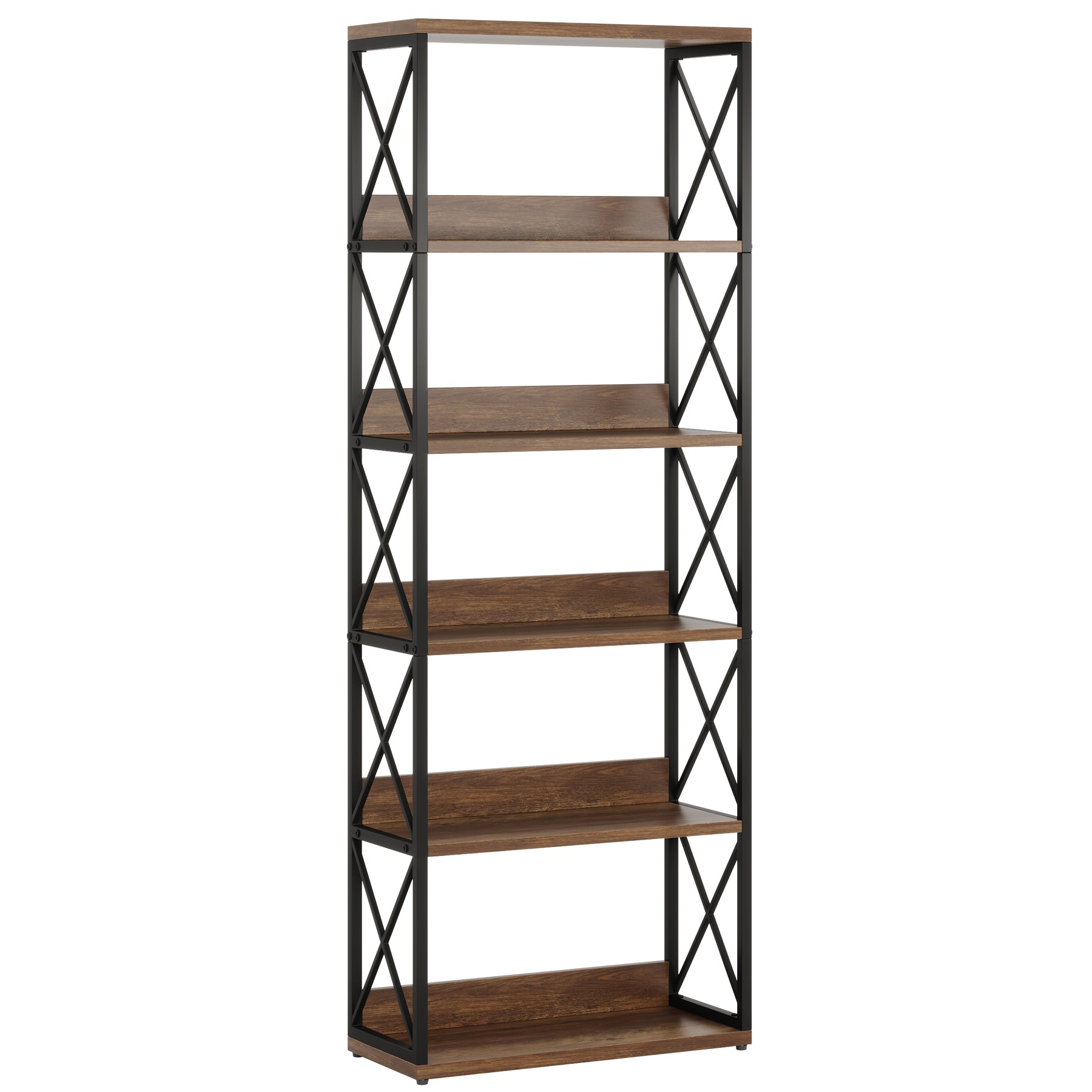 Tribesigns 178 cm Libreria, 6 piani scaffali con ripiani aperti