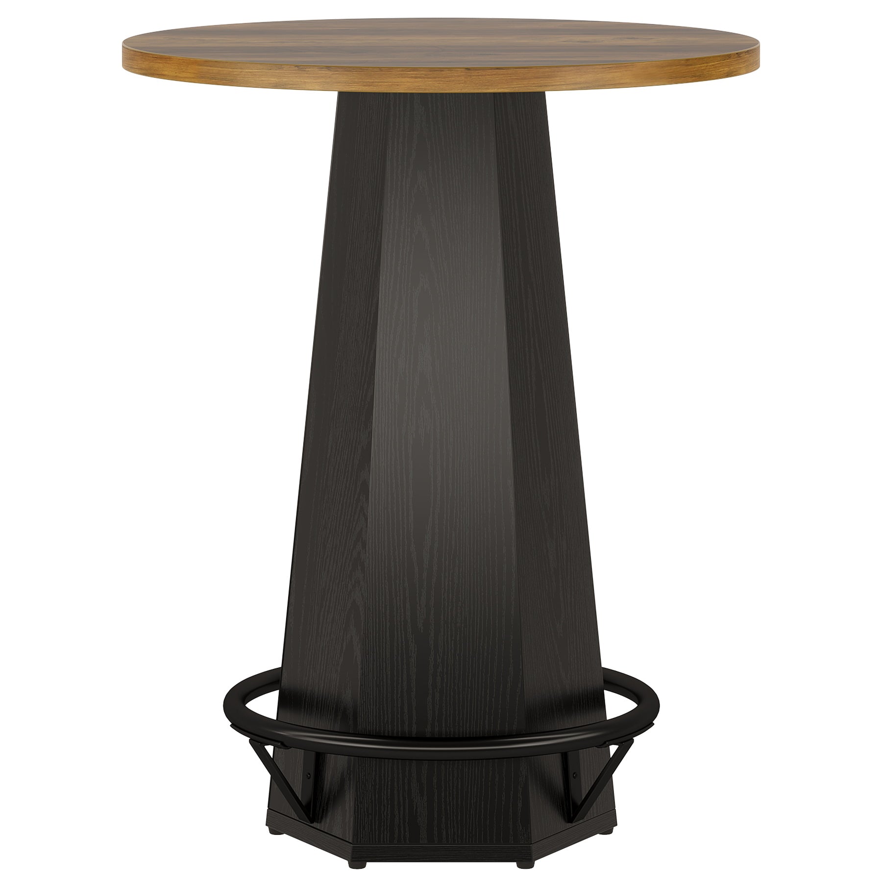 Tribesigns Tavolo da bar da 100 cm, tavolo da cocktail rotondo da bistrot per bere