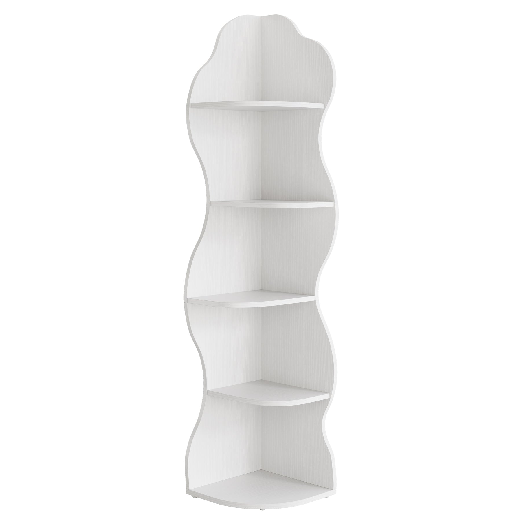 Tribesigns Libreria angolare de 175 cm, scaffale per piante a 5 ripiani per soggiorno