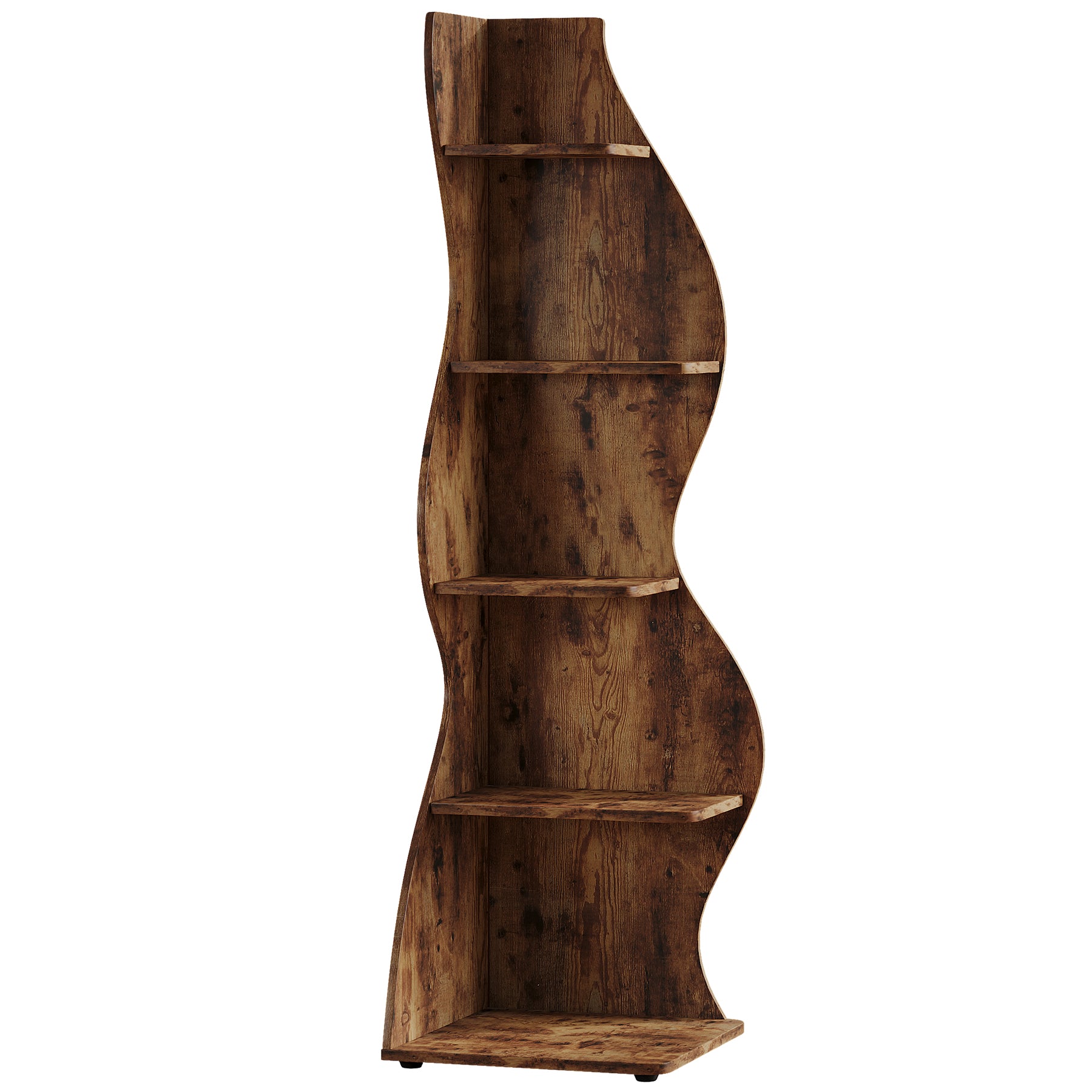 Tribesigns Scaffale Angolare, Moderno Mensola Angolare a 5 Livelli Scaffale per Scaffali Libreria Scaffale