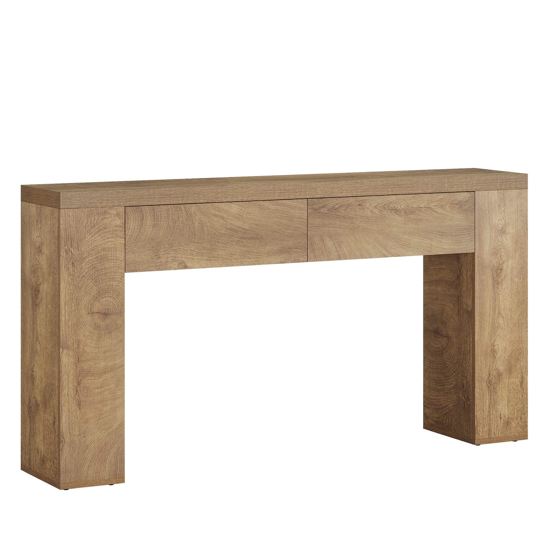 Tribesigns Tavolo consolle da 160 cm, tavolino da corridoio sottile con 2 cassetti