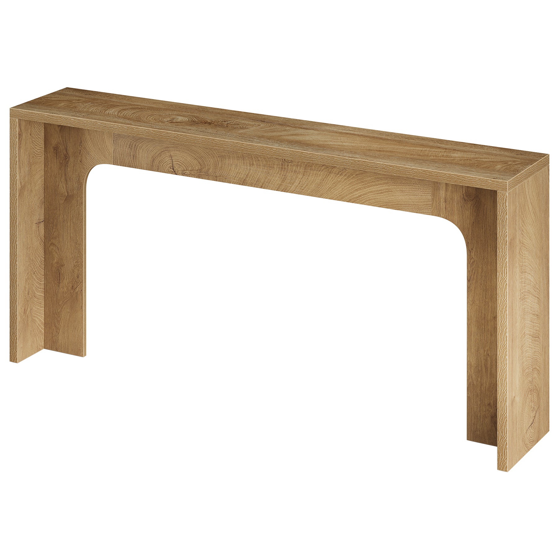 Tribesigns Consolle stretta da 160 cm, tavolo in legno per ingresso con base robusta per corridoio