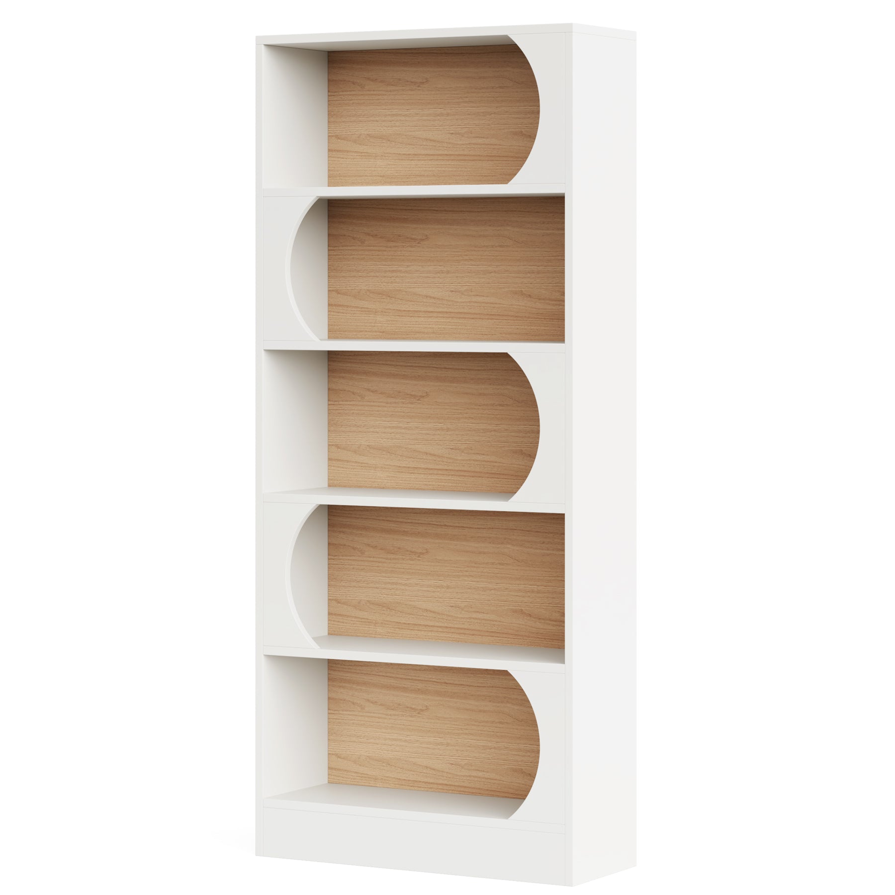 Tribesigns Libreria A 5 Ripiani, 180 CM Scaffale Portaoggetti e Espositivi A Cubo Aperto
