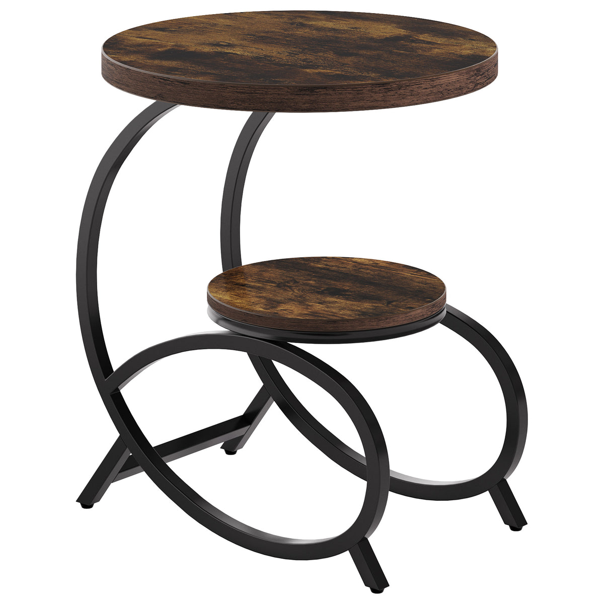 Consolle Country in Legno Massello con Gambe Curve e Ripiano, 105 cm, per Ingresso