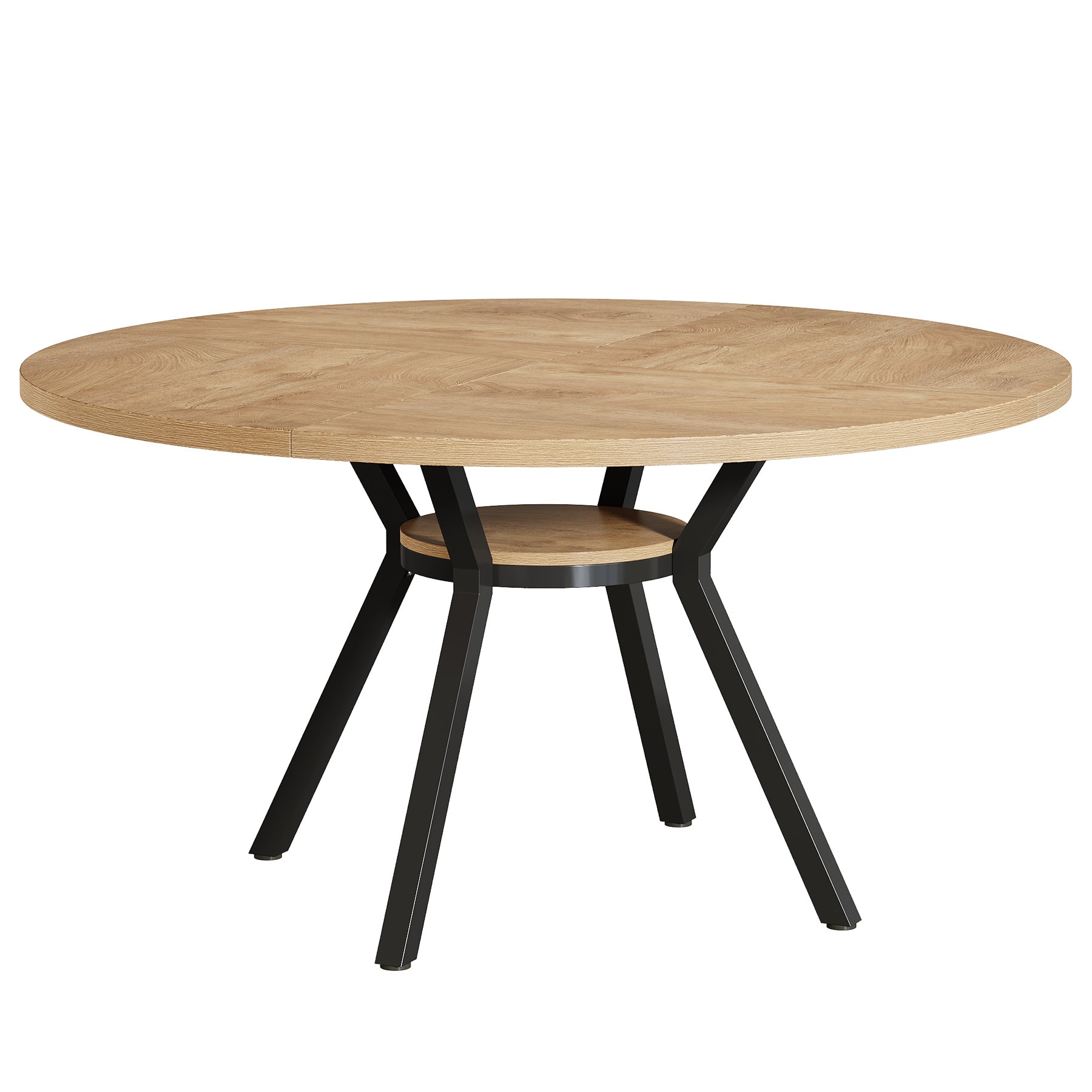 Tribesigns Tavolo da pranzo rotondo, tavolo da pranzo da cucina moderno da 120 cm per 4