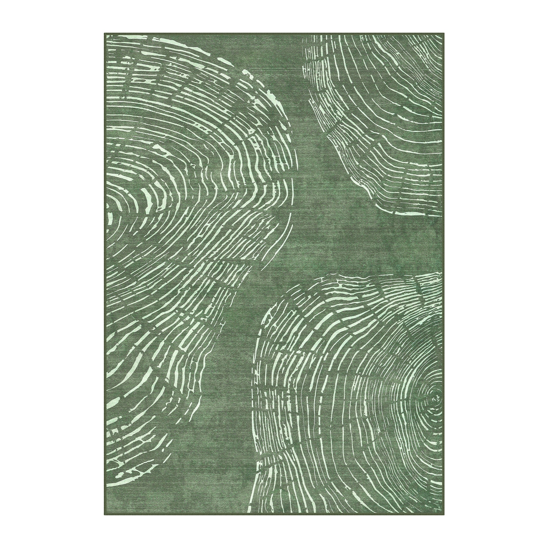 Tappeto astratto lavabile in lavatrice#Colore_Verde