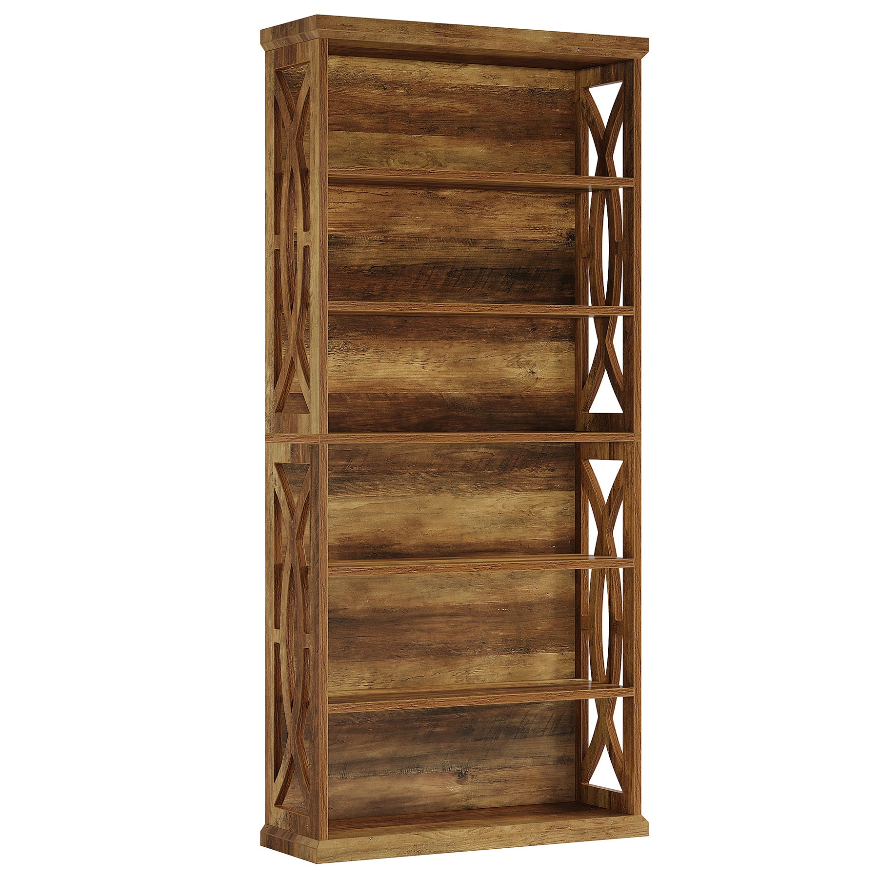 Tribesigns Libreria da 180 cm, libreria etagere indipendente a 6 ripiani per ufficio in casa