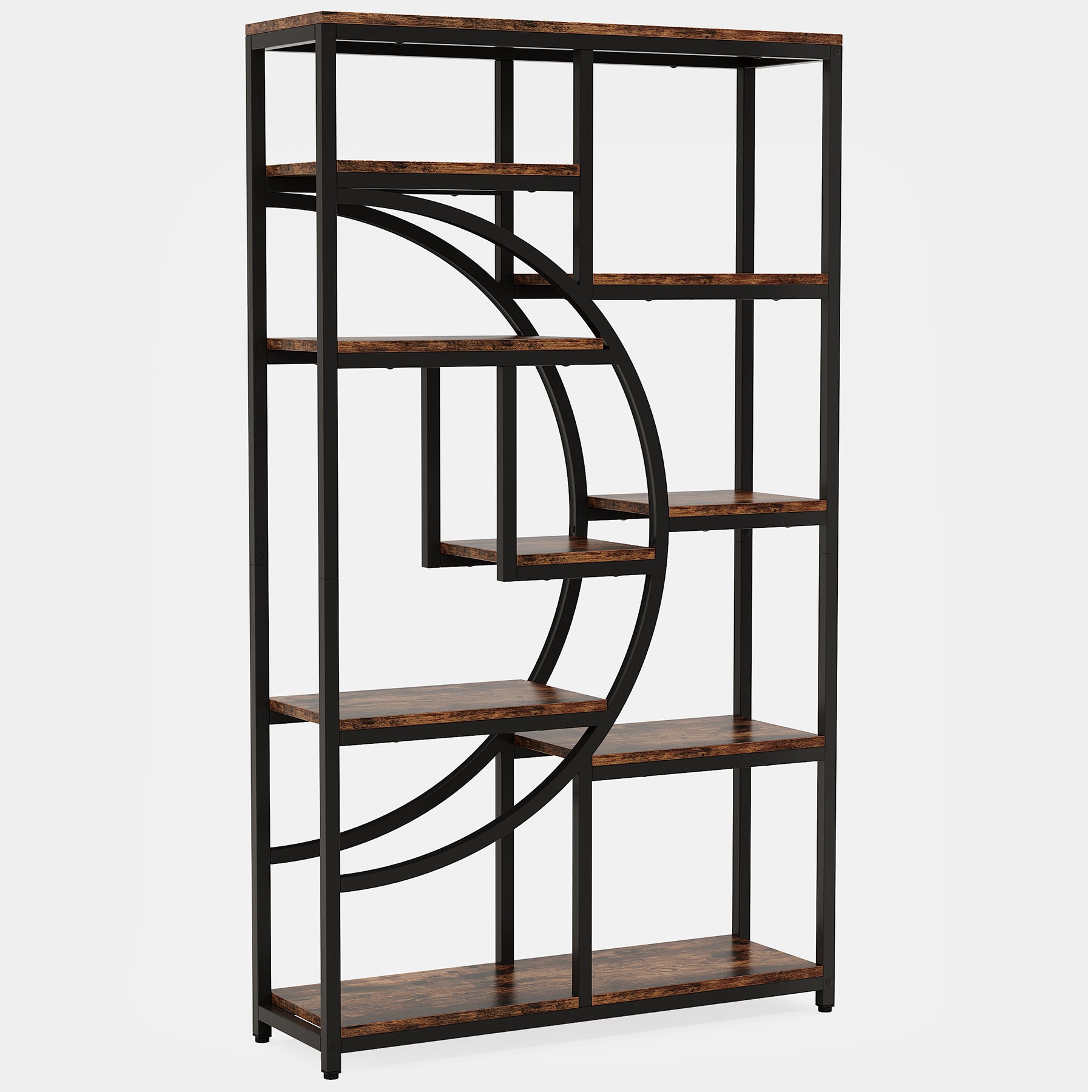 Tribesigns Libreria, libreria indipendente a 5 ripiani con 9 ripiani portaoggetti aperti