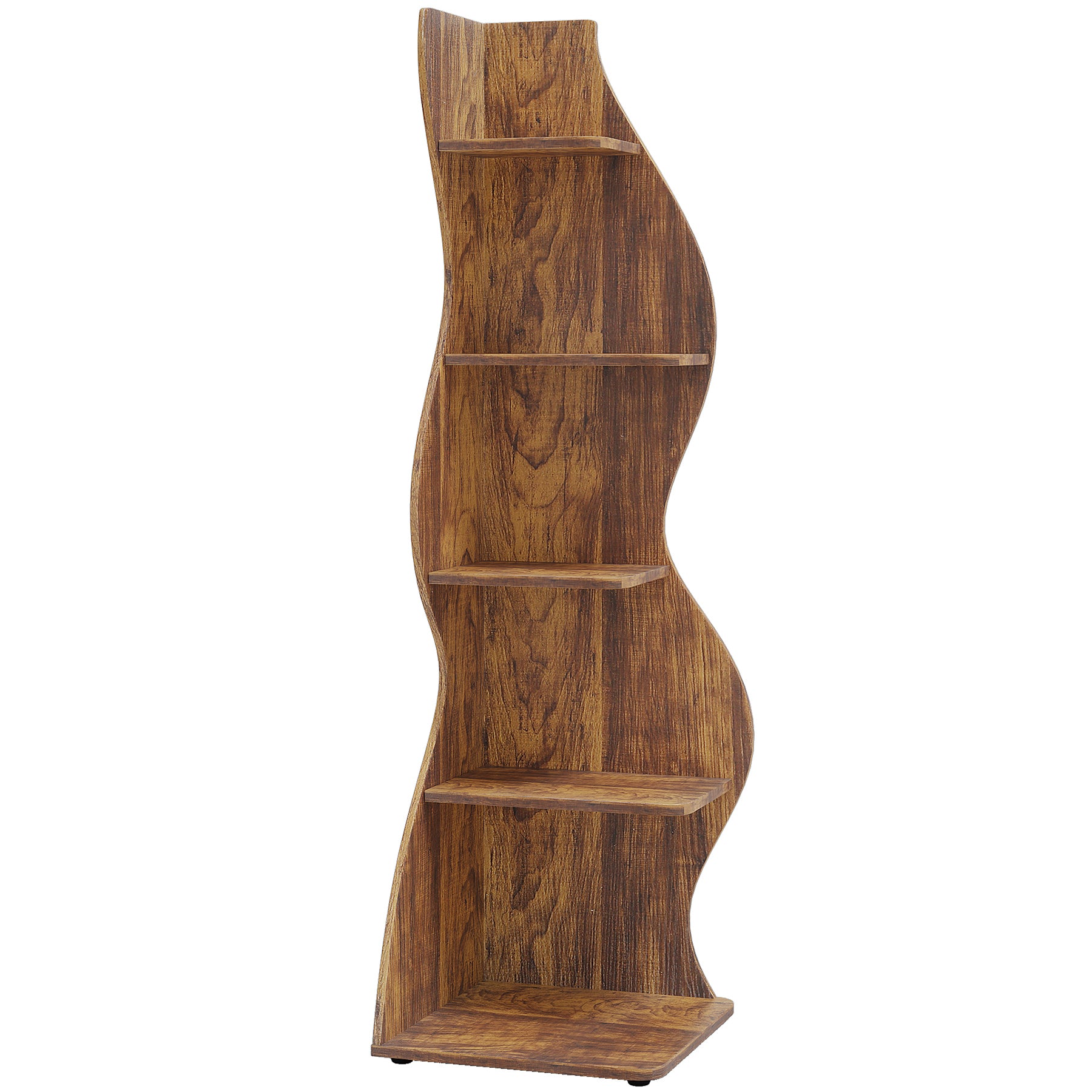 Tribesigns Scaffale Angolare, Moderno Mensola Angolare a 5 Livelli Scaffale per Scaffali Libreria Scaffale