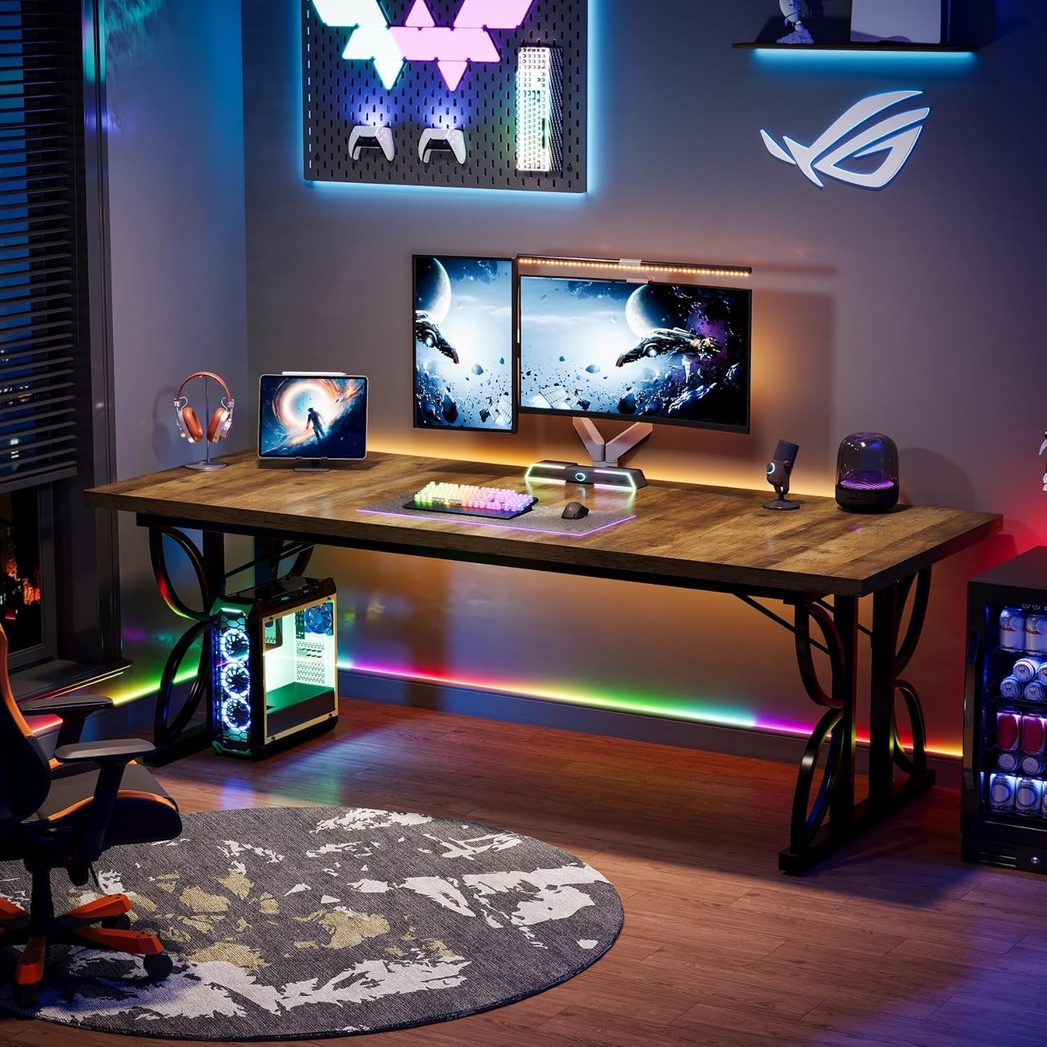 Tribesigns Scrivania per Computer, 180 cm Scrivania Direzionale per Ufficio Studio