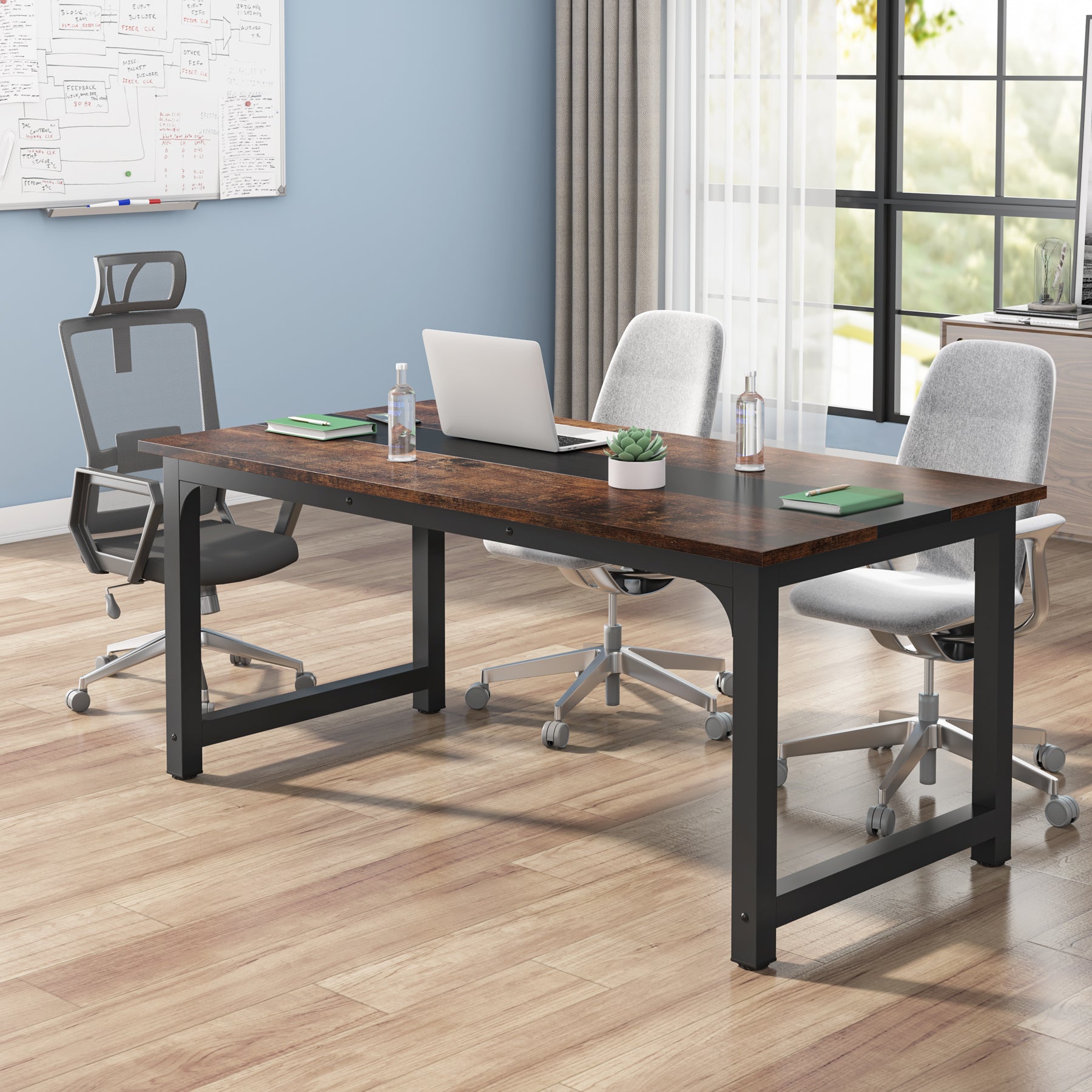 Tribesigns Scrivania per Computer Moderna, Scrivania da Studio Postazione di Lavoro per Ufficio Domestico