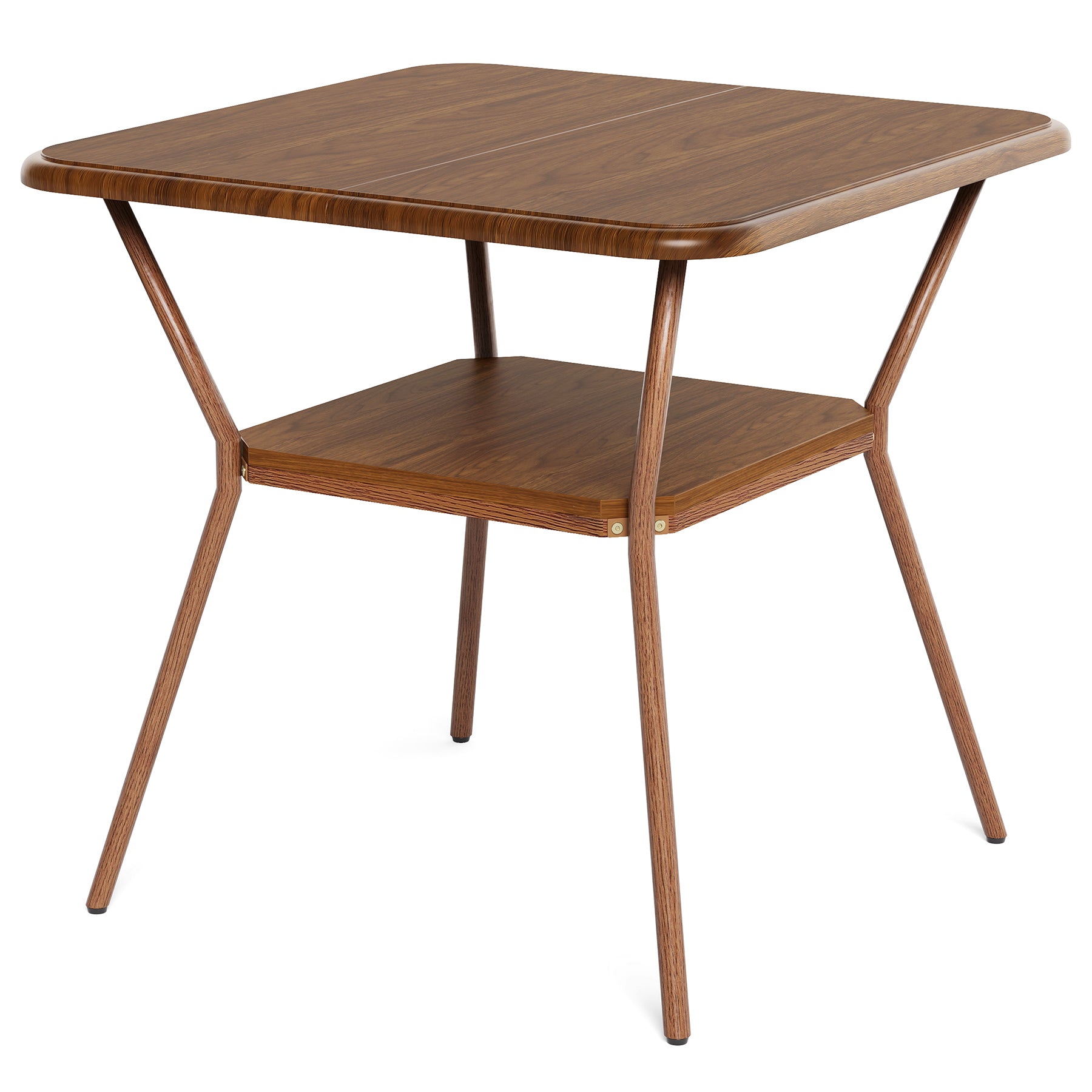 Tribesigns Tavolo da pranzo da 80 cm, tavolo da cucina quadrato a 2 piani per 2-4 persone