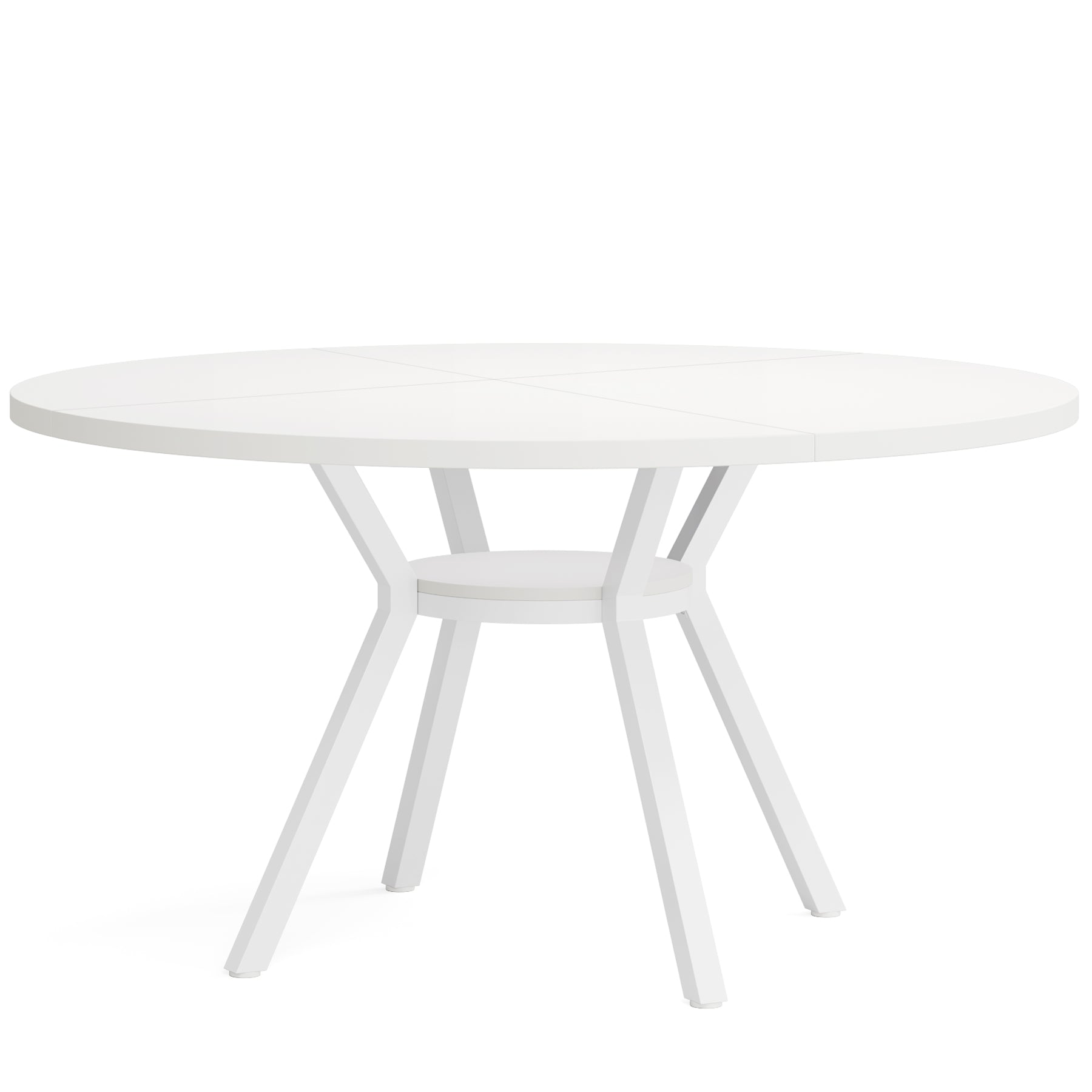 Tribesigns Tavolo da pranzo rotondo, tavolo da pranzo da cucina moderno da 120 cm per 4