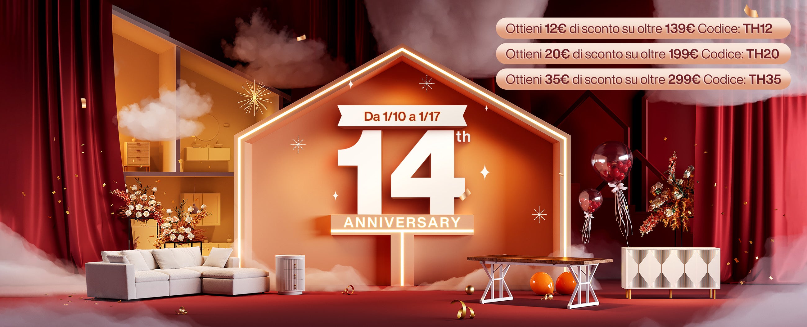 Tribesigns celebra il 14° anniversario con una vendita di mobili a prezzi scontati esclusivi