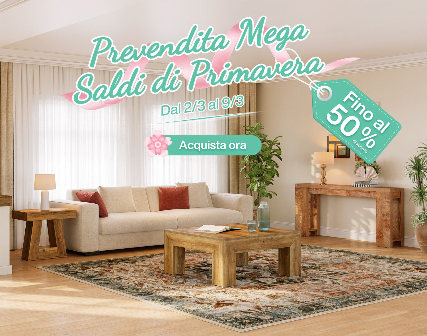 Promozione di Primavera: Rinnova i Tuoi Spazi dal 2 all'9 Marzo