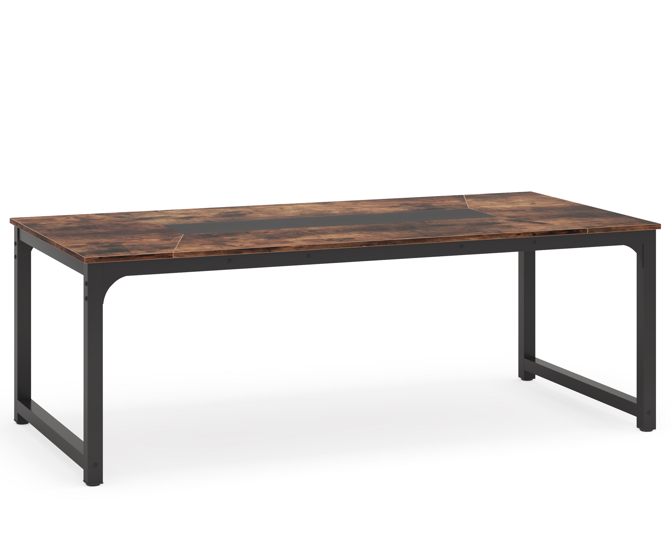 Tribesigns Scrivania per computer, scrivania da ufficio rustica da 180 cm, scrivania direzionale