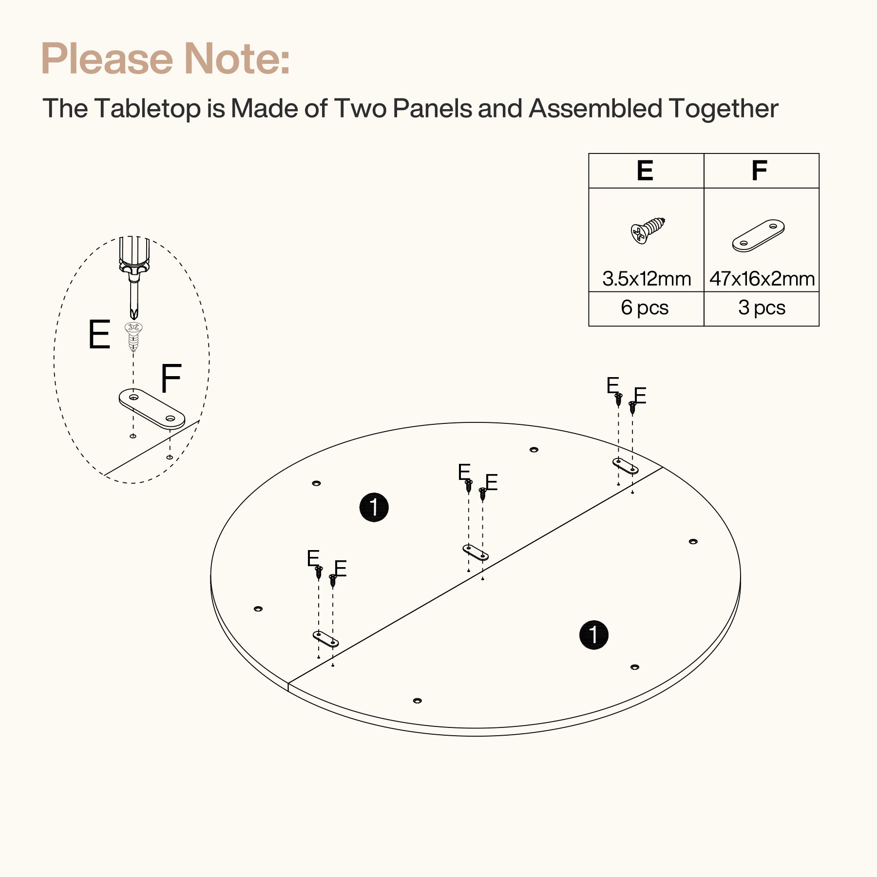 Tribesigns Tavolino rotondo da 80 cm, tavolino centrale in legno scanalato per soggiorno