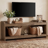 Mobile TV Basso a 2 Ripiani Aperti, 160 cm, per TV fino a 70" 3