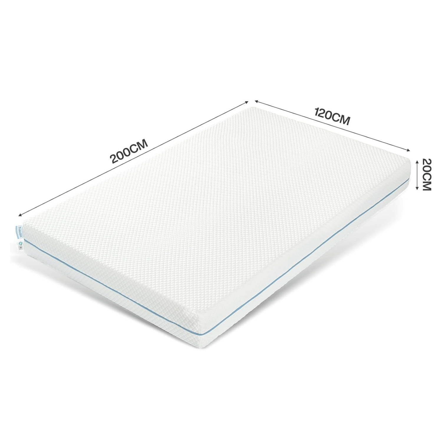 Tribesigns Materasso Memory, Materasso Comodo 90x200 Ergonomico a Forma di S