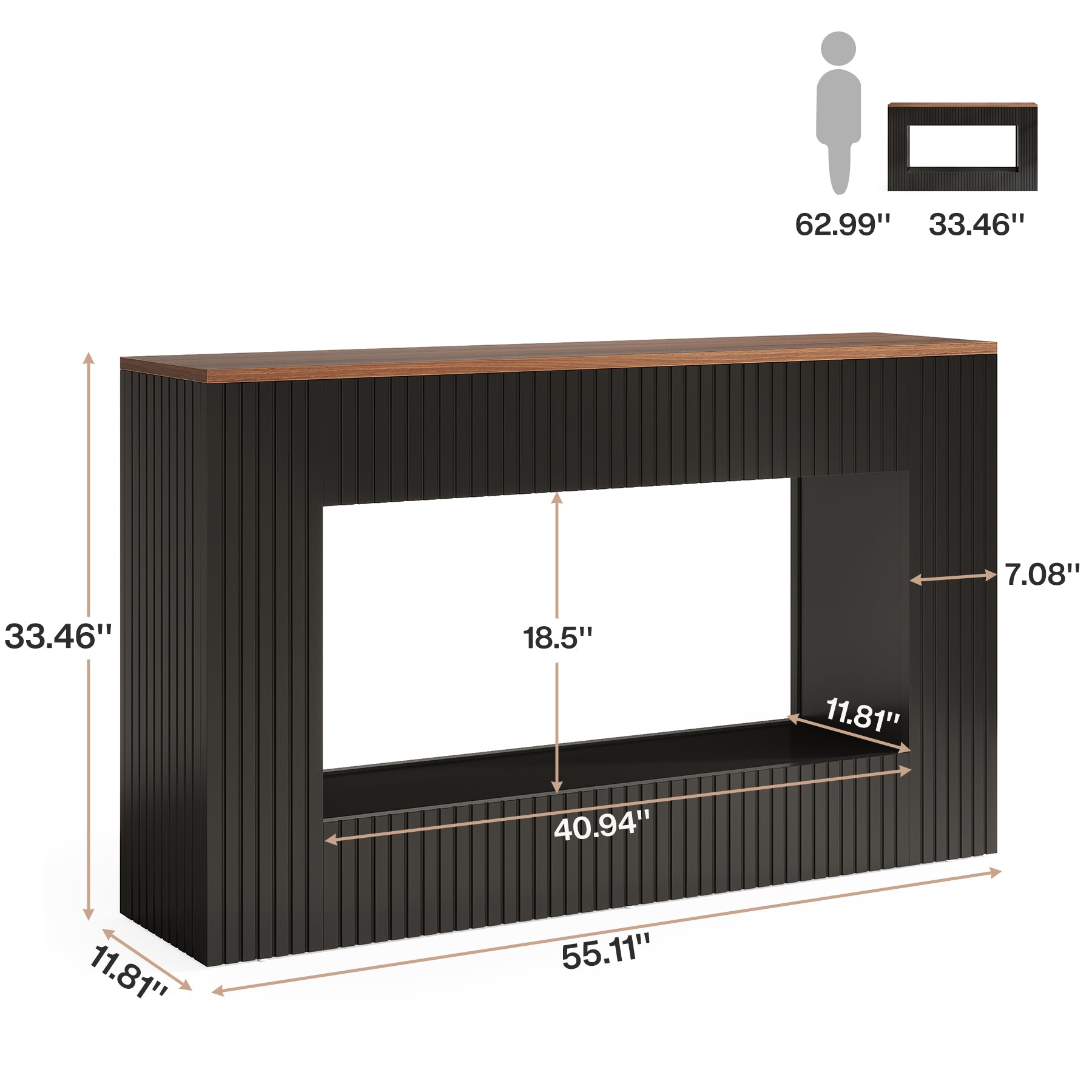 Tribesigns Consolle da 140 cm, Moderno Tavolo Consolle Tavolo Corridoio con Stoccaggio