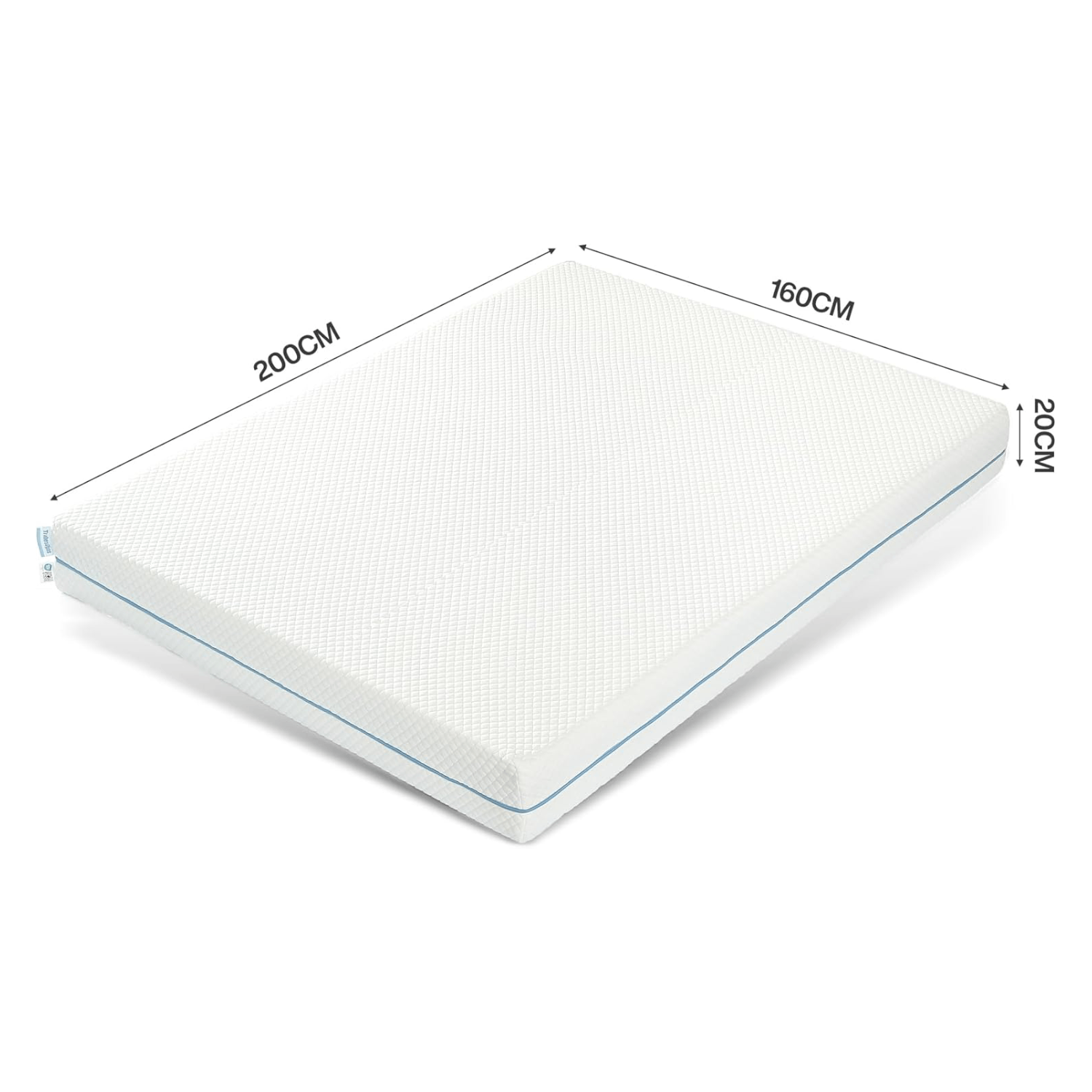 Tribesigns Materasso Memory, Materasso Comodo 90x200 Ergonomico a Forma di S