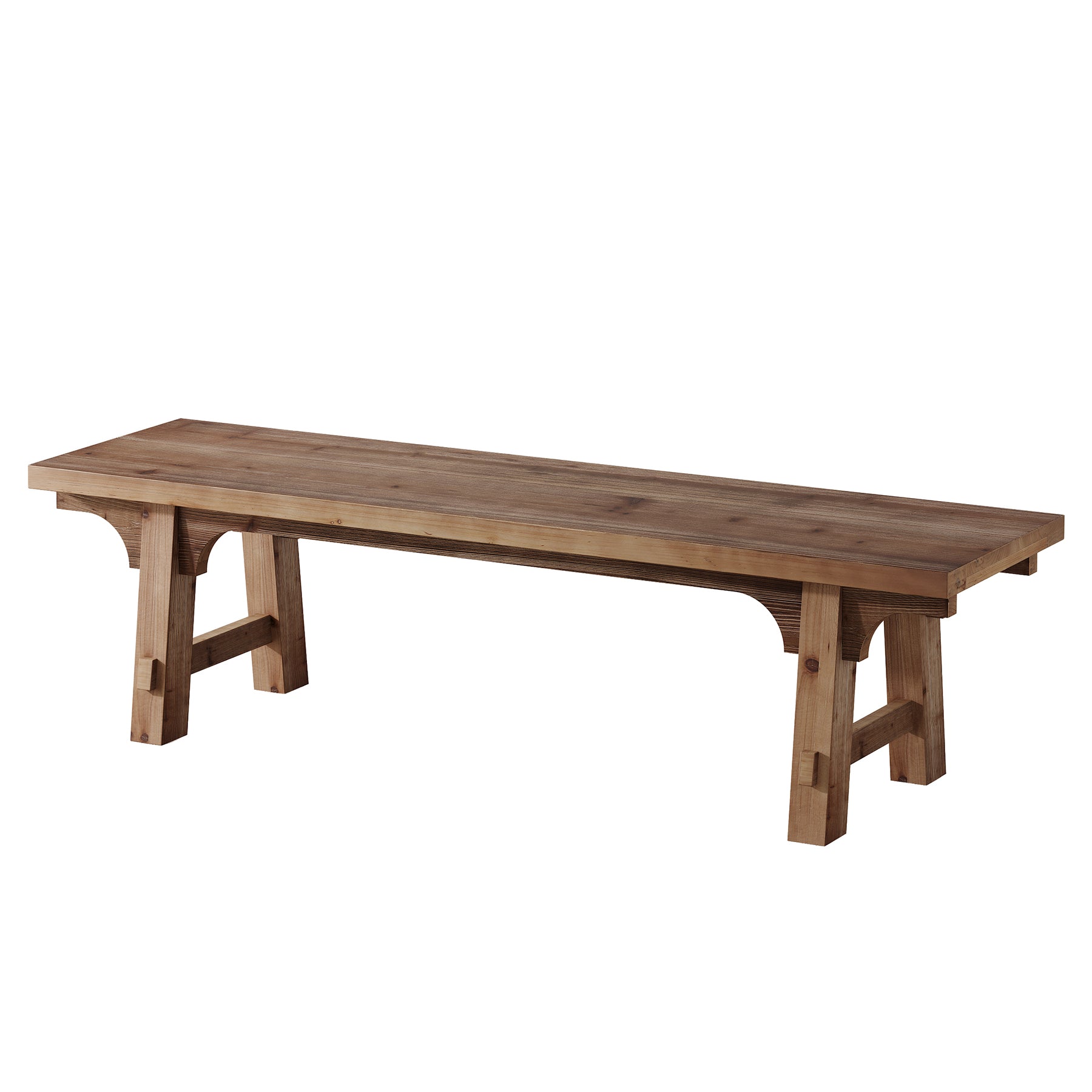 Tribesigns Panca in legno massello da 160 cm, lunga panca da corridoio con base robusta per l'ingresso