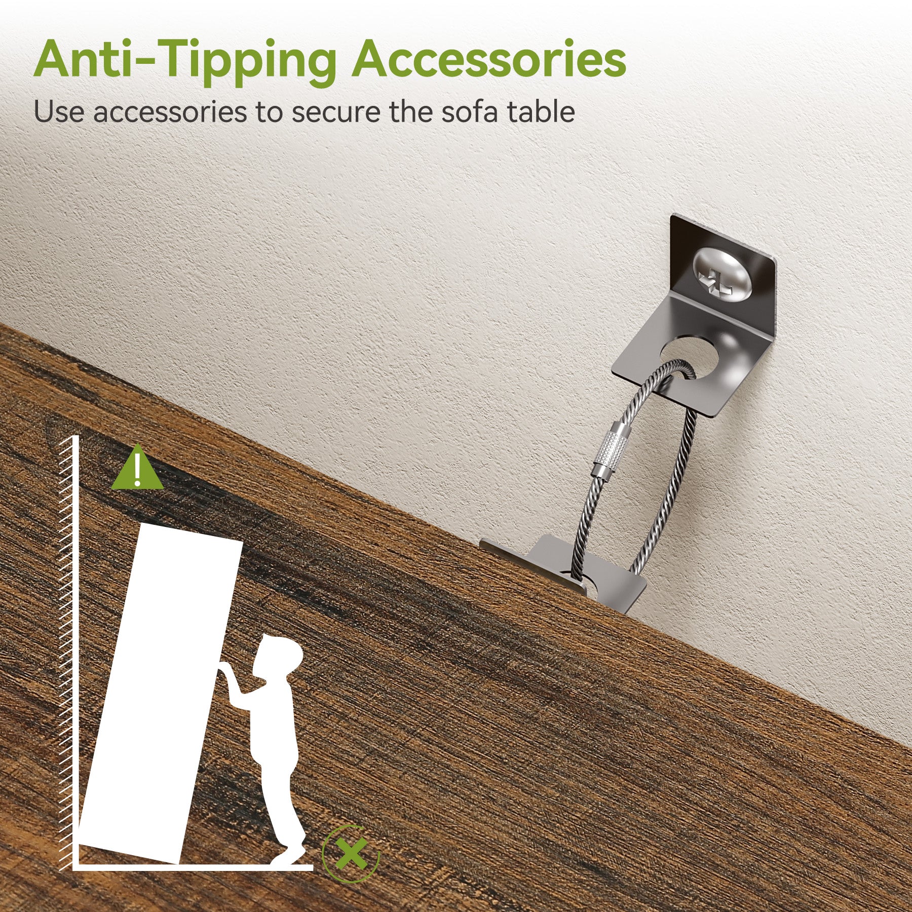 Tribesigns Tavolino consolle piccolo da 104 cm, Tavolino stretto con contenitore per ingresso