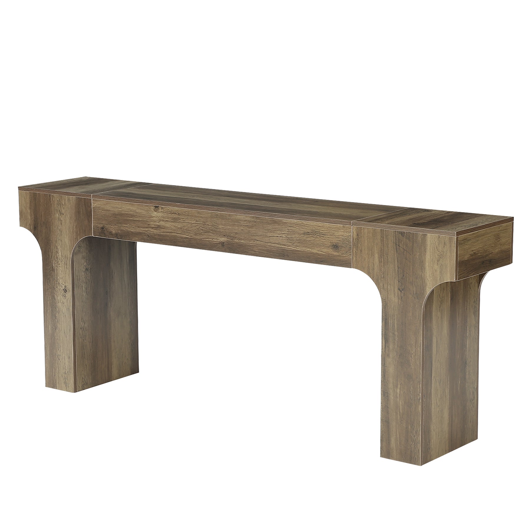 Tribesigns Consolle Country con Design Arcuato, 200 cm, per Ingresso e Soggiorno