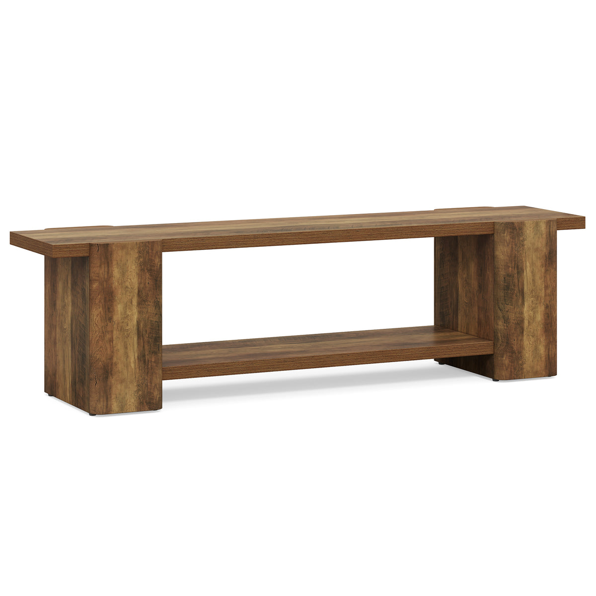Panca Portascarpe Country in Legno, 160 cm, per Ingresso