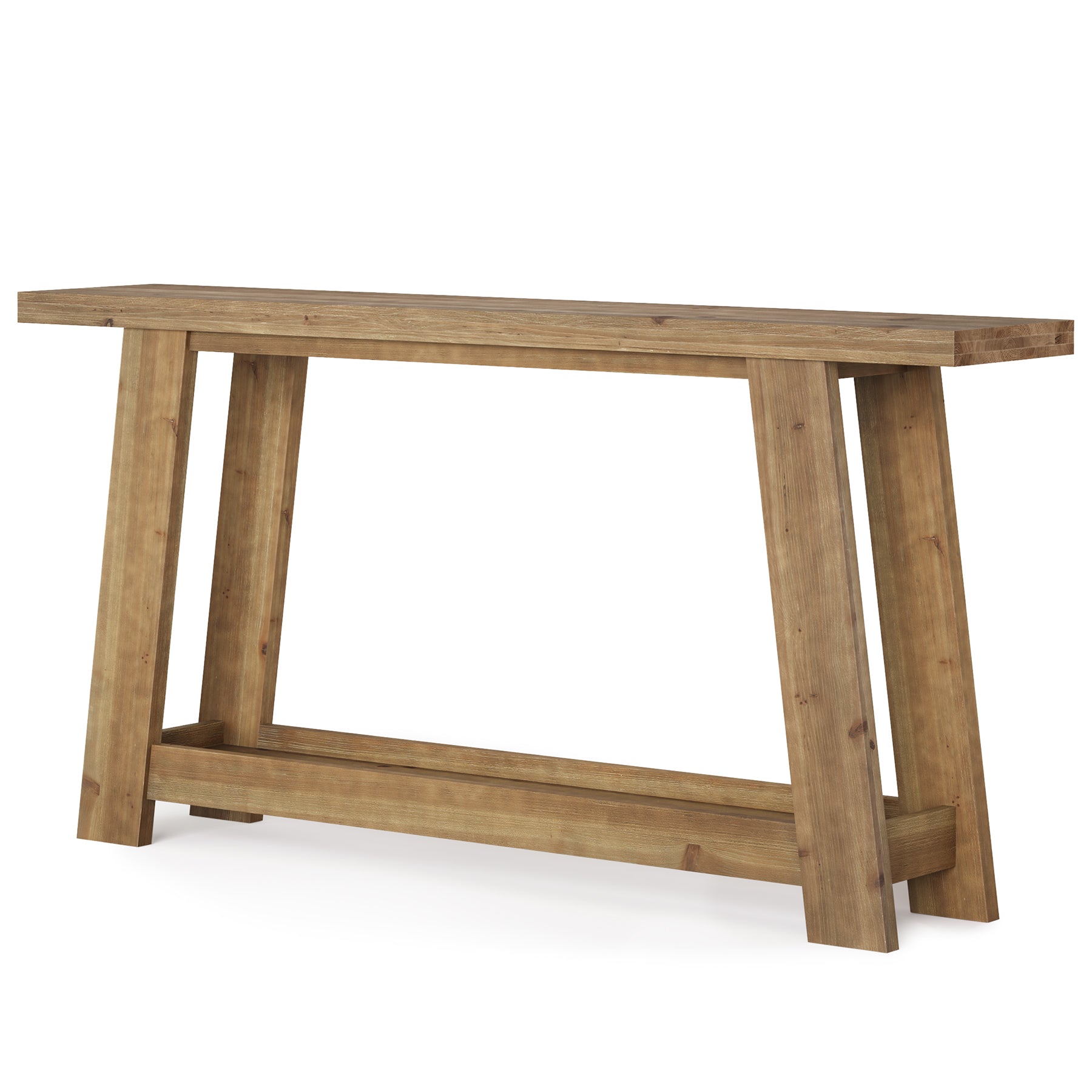 Tribesigns Tavolo consolle in legno da 160 cm, tavolo da ingresso in stile rustico con ripiano a 2 livelli