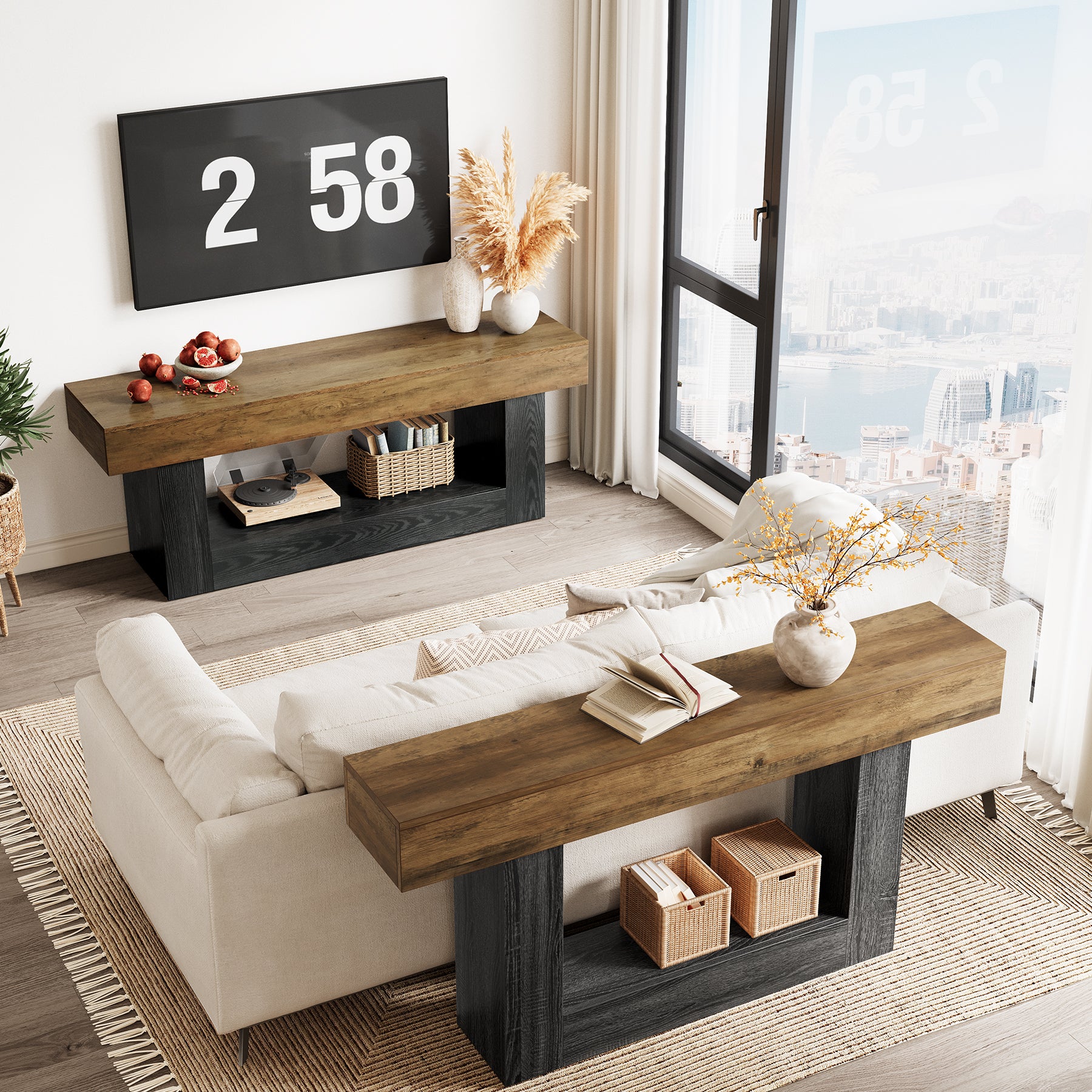 Tribesigns Mobile TV, ripiano TV da 160 cm per TV fino a 70 pollici