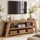 Mobile TV Basso a 3 Ripiani, 160 cm, per TV fino a 75" 3