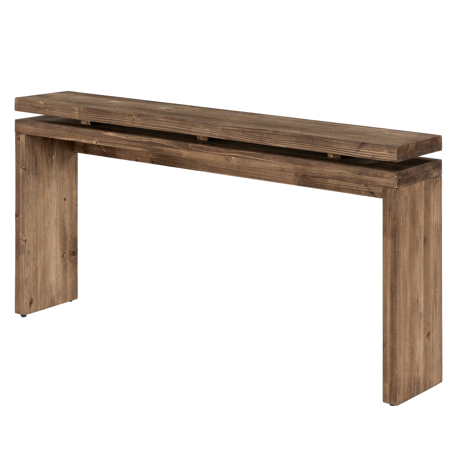 Consolle Country Stretta in Legno Massello, 160 cm, per Ingresso e Soggiorno