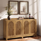 Credenza con Ante e Ripiani Regolabili, 145 cm, per Soggiorno e Sala da Pranzo 3