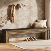 Panca Country in Legno, 180 cm, per Corridoio e Soggiorno 3