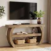 Tribesigns Mobile TV da 160 cm, mobile per TV in stile rustico da 75 pollici 3