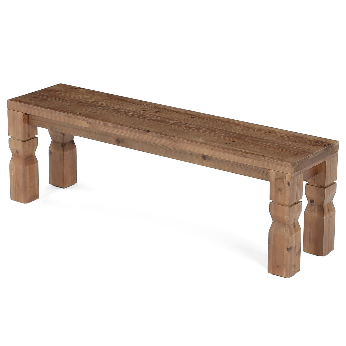 Panca Rustica in Legno Massello, 140 cm, per Ingresso e Camera da Letto