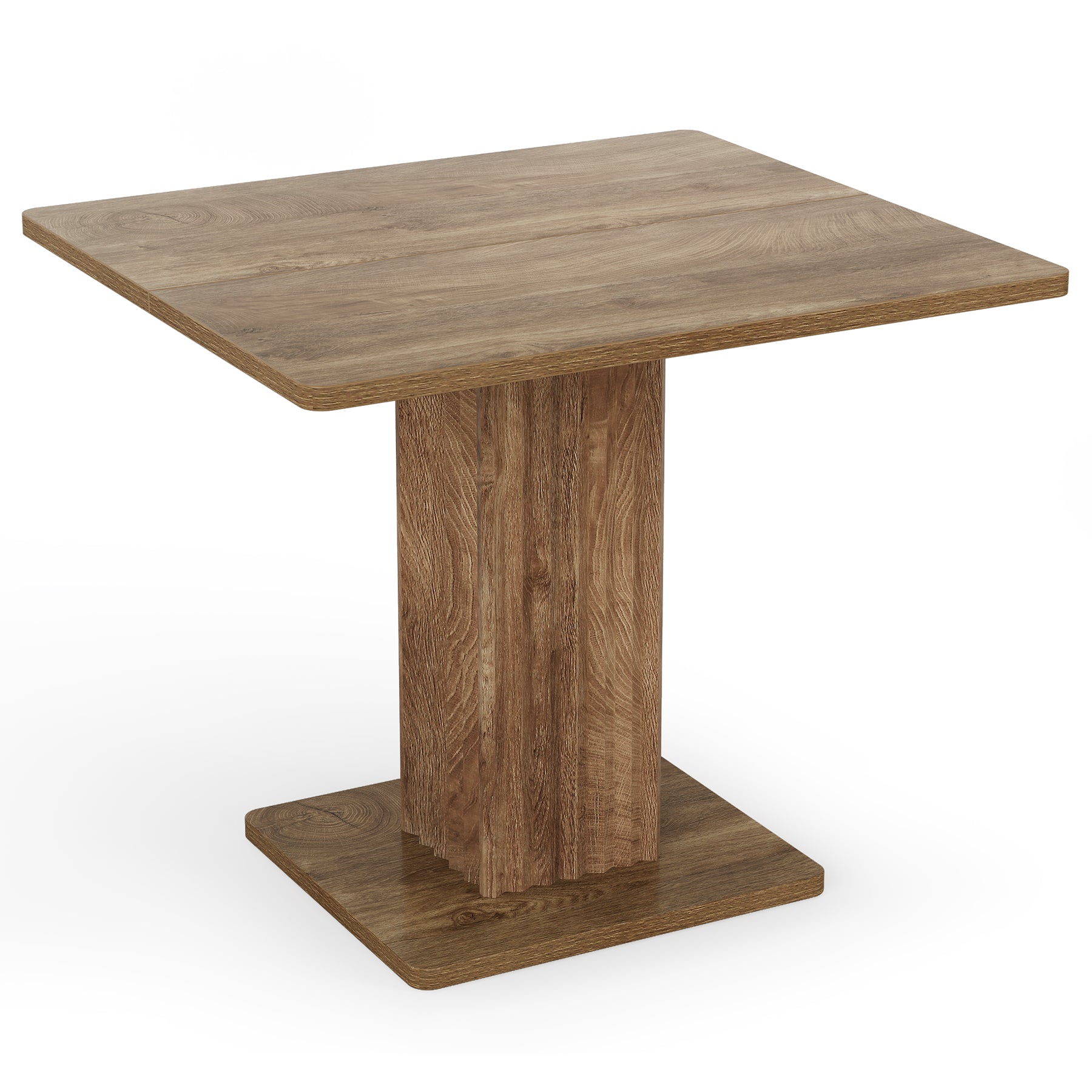 Tribesigns Tavolo da pranzo, 90 x 80 cm piccolo tavolo da cucina con base stabile per 4 persone