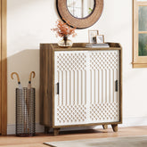 Tribesigns Scarpiera da 90 cm, moderno organizer con ante scorrevoli per scarpe 3