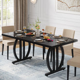 Tribesigns 160 cm tavolo da pranzo, tavolo da pranzo moderno per cucina per 4-6 persone 3