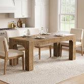 Tavolo da Pranzo Rettangolare Country in Legno con Gambe Robuste, 180 cm, per 4-6 Persone 3