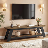 Tribesigns Mobile TV Moderno Country con Ripiano Aperto, 160 cm, per TV fino a 70", per Soggiorno 3