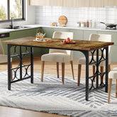Tribesigns Tavolo da pranzo, 139 cm tavolo da cucina per 4-6 persone 3