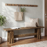 Panca Rustica in Legno Massello, 150 cm, per Ingresso 3